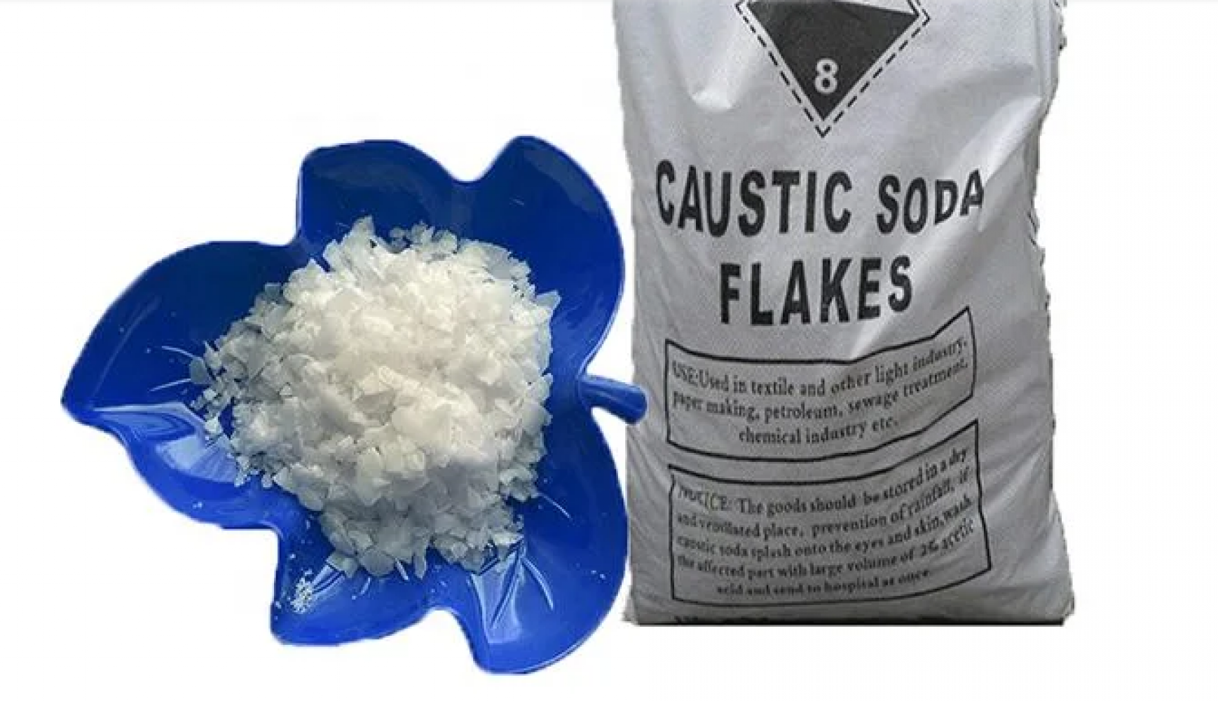 Naoh Chemical Caustic Soda Lye Food Grade Sodium Hydroxide Flake